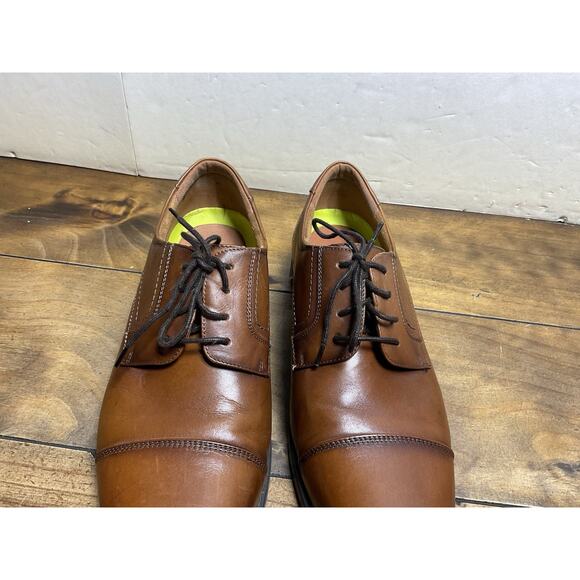 Florsheim Mens Brown Leather Cap Toe Oxford Comfortech Dress Shoes 11568-221 12D main image 5